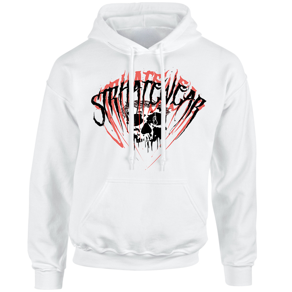 Bild von 'Skull' - HOODY (weiß)